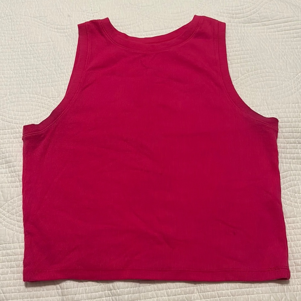 Hollister Hot Pink High-Neck Tank Top